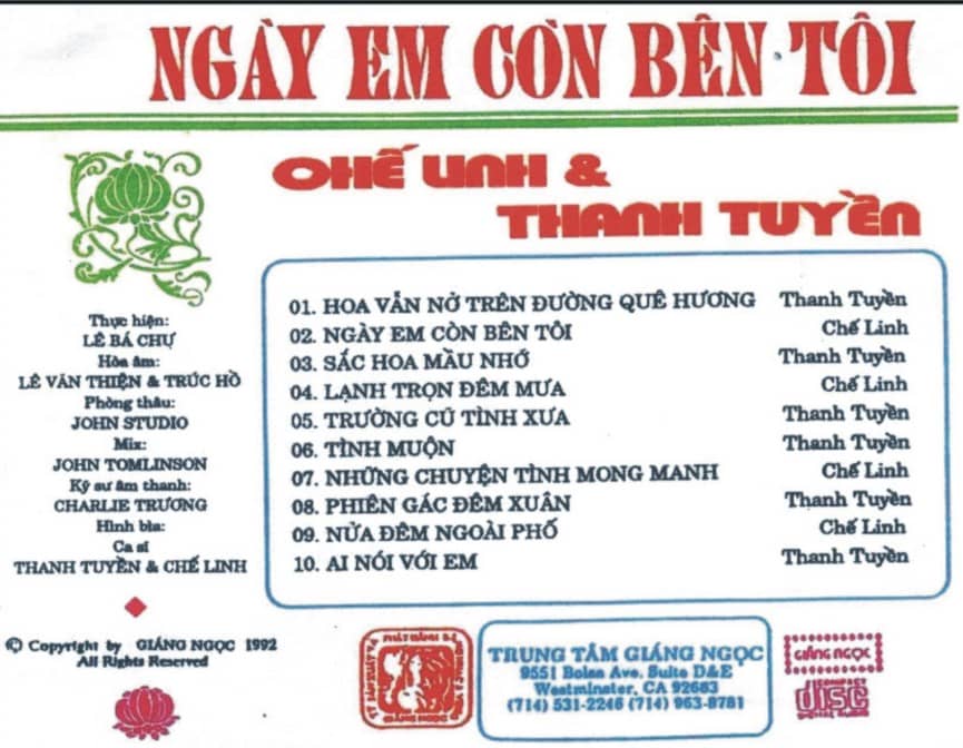 Ngày em còn bên tôi - Chế Linh, Thanh Tuyền 2 Ngày em còn bên tôi - Chế Linh, Thanh Tuyền - Hình ảnh 2