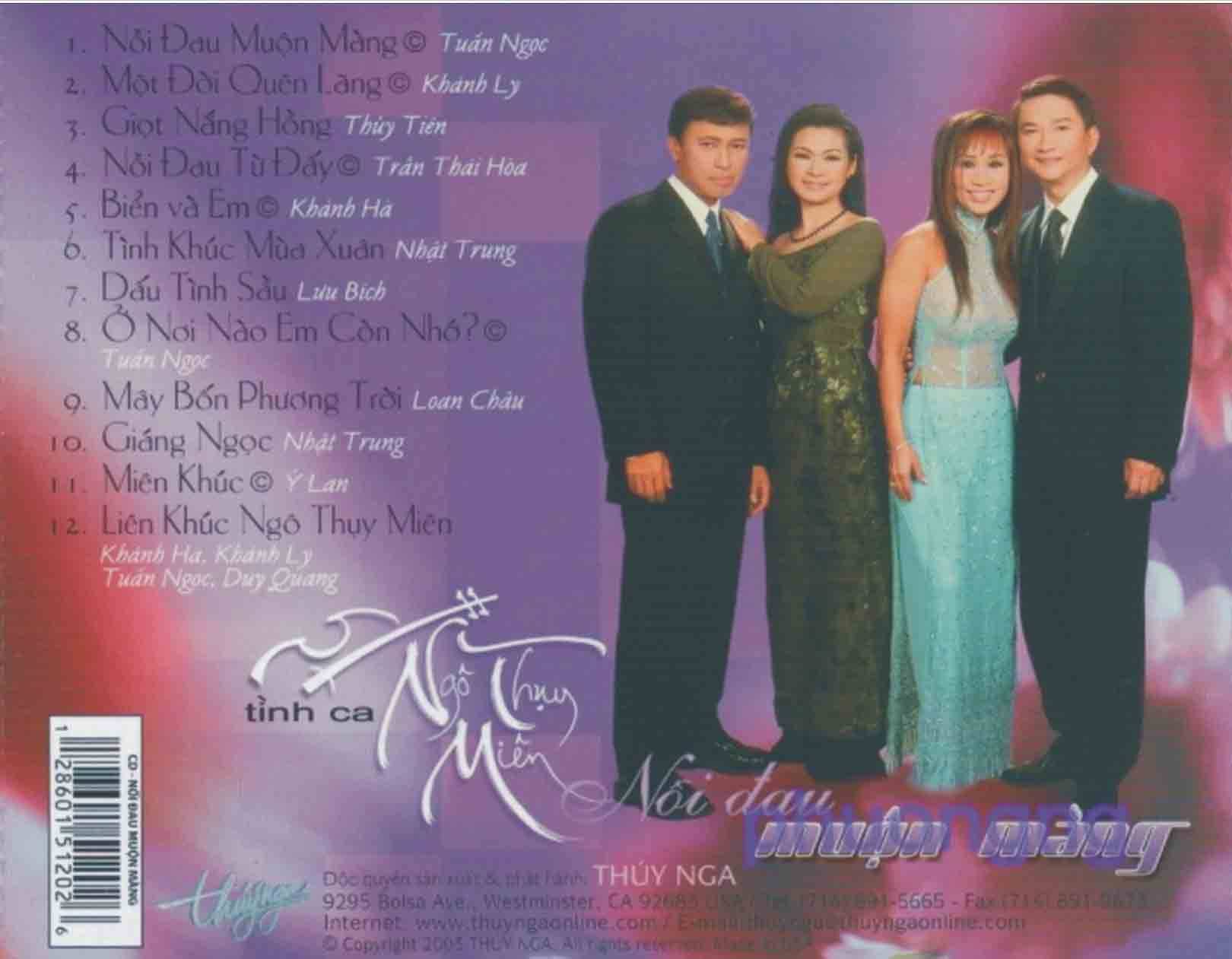 ALBUM NỖI ĐAU MUỘN MÀNG - TÌNH CA NGÔ THỤY MIÊN 2 ALBUM NỖI ĐAU MUỘN MÀNG - TÌNH CA NGÔ THỤY MIÊN - Hình ảnh 2