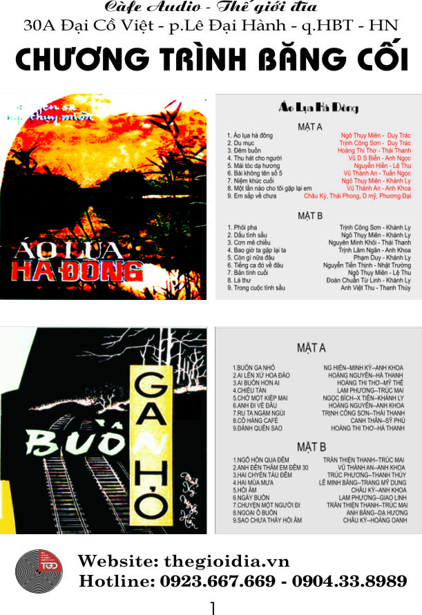 Album Băng Cối & Băng Cassette phát hành trước 1975 8 Album Băng Cối & Băng Cassette phát hành trước 1975 - Hình ảnh 2