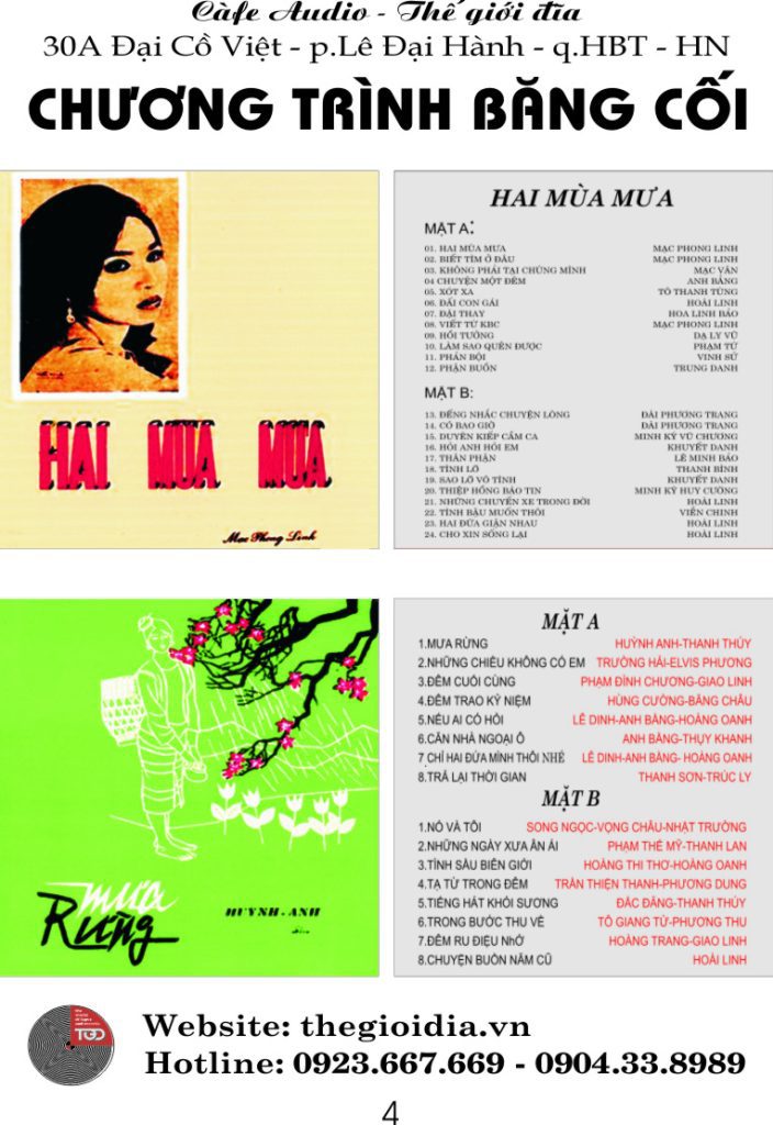 Album Băng Cối & Băng Cassette phát hành trước 1975 11 Album Băng Cối & Băng Cassette phát hành trước 1975 - Hình ảnh 5