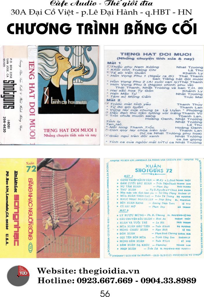 TIENG HAT DOI MUOI ( NHỮNG CHUYỆN TÌNH XƯA & NAY ) , SHOTGUNS 72 3 TIENG HAT DOI MUOI ( NHỮNG CHUYỆN TÌNH XƯA & NAY ) , SHOTGUNS 72