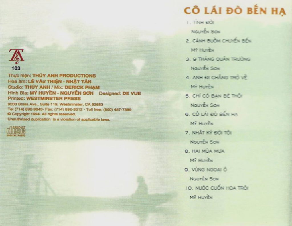 TIẾNG HÁT MỸ HUYỀN , NGUYỄN SƠN - CÔ LÁI ĐÒ BẾN HẠ 4 TIẾNG HÁT MỸ HUYỀN , NGUYỄN SƠN - CÔ LÁI ĐÒ BẾN HẠ - Hình ảnh 2